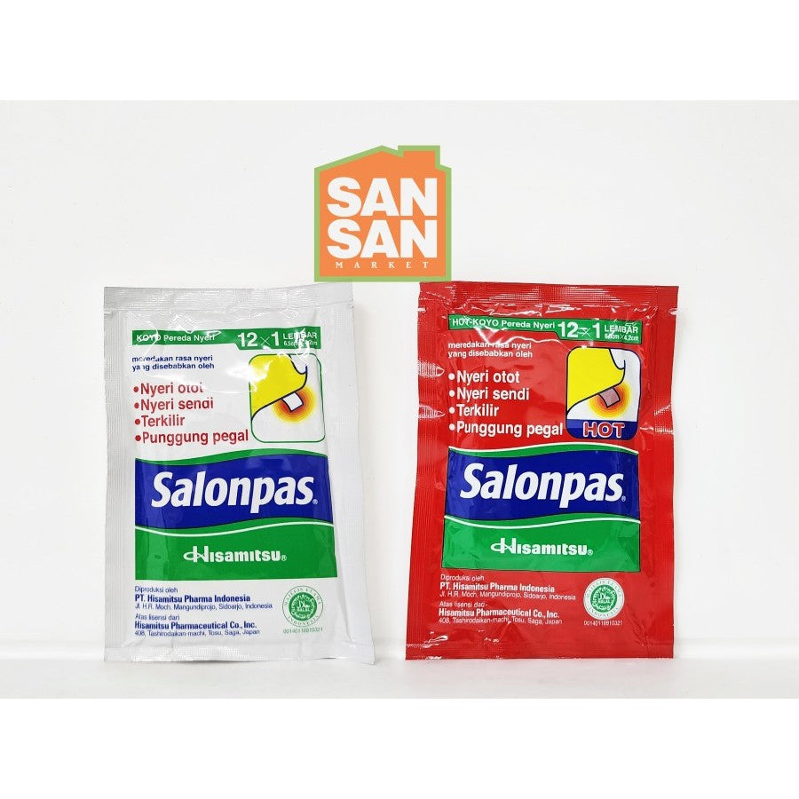 SALONPAS Koyo Pereda Nyeri Sachet isi 12 x 1 lembar