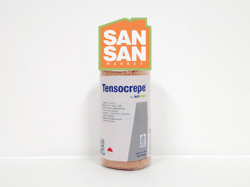 Tensocrepe Perban Elastis Rol 4" 10 cm x 4,5 m - perban elastis kain cedera keseleo fraktur patah tulang
