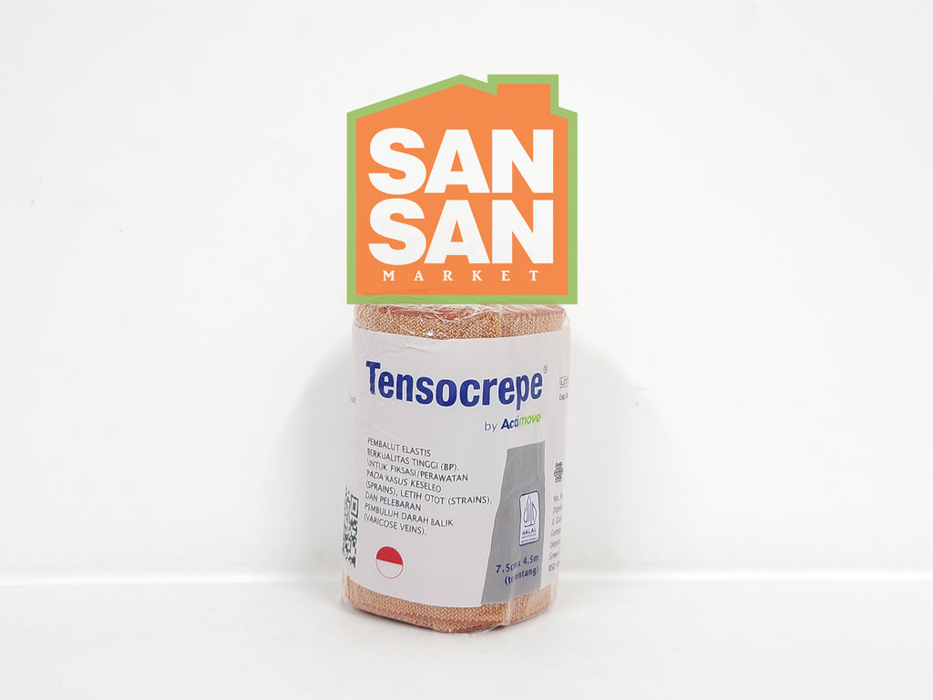 Tensocrepe Perban Elastis Rol 3" 7,5 cm x 4,5 m - perban elastis kain cedera keseleo fraktur patah tulang