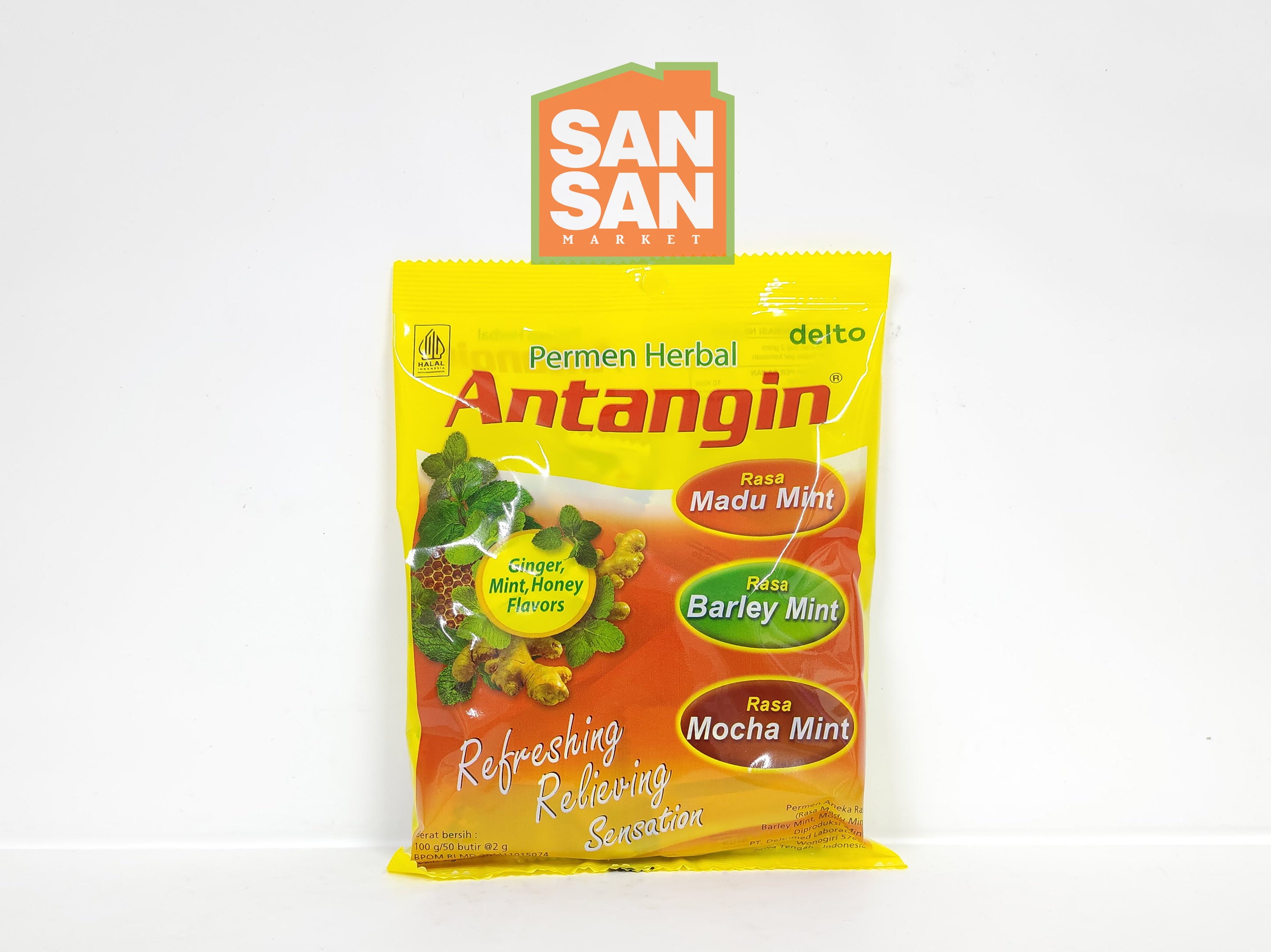 Antangin Permen Herbal 3 Rasa Isi 50 Pcs