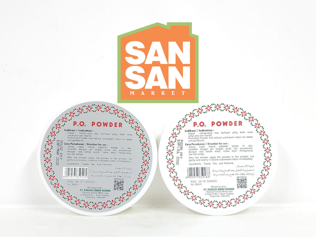 Bedak MBK Tin Tempat Bulat - penghilang bau badan ketiak