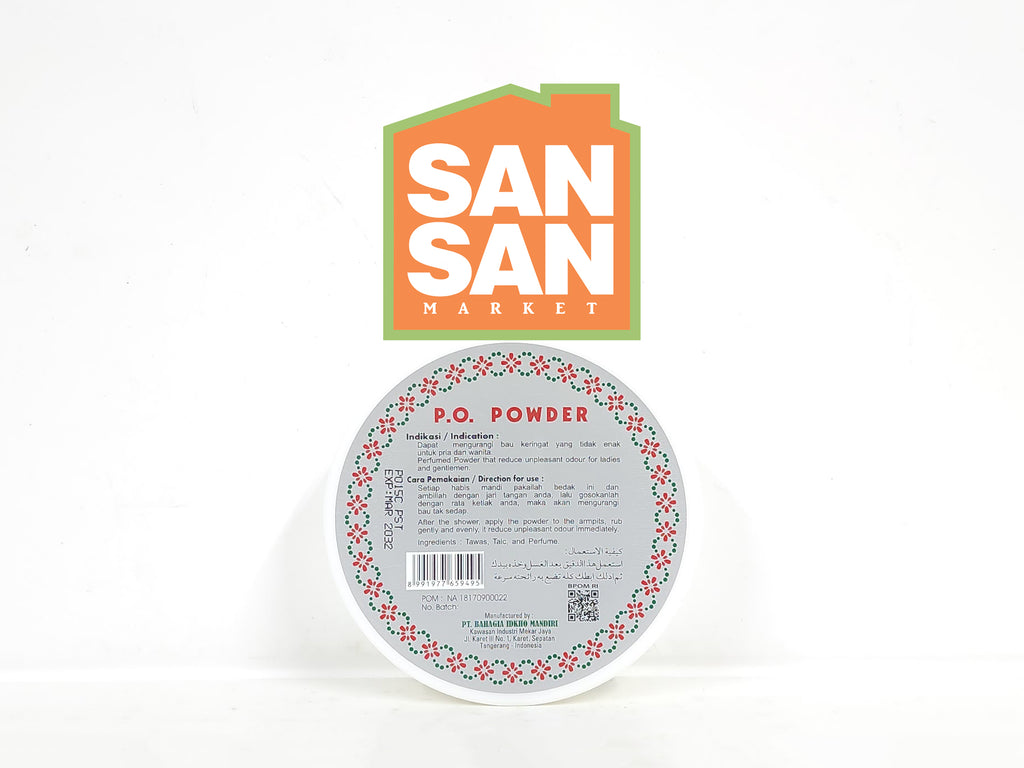 Bedak MBK Tin Tempat Bulat - penghilang bau badan ketiak