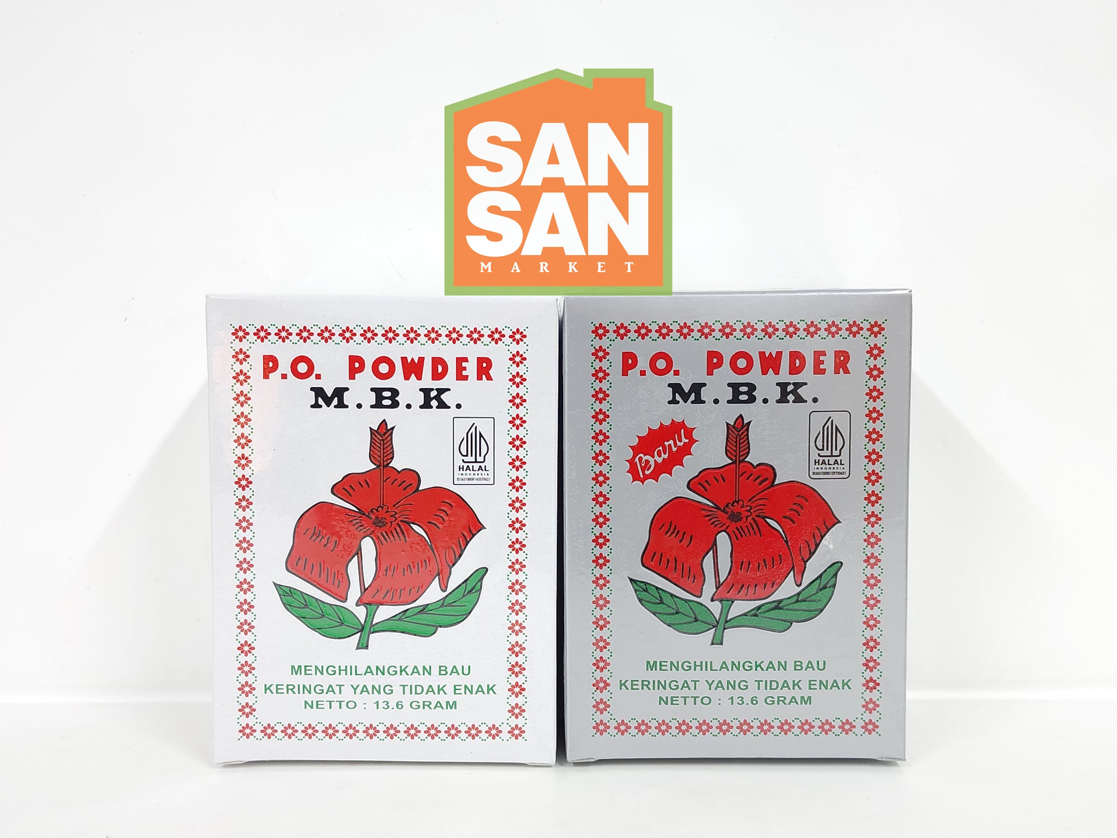 Bedak MBK isi 12 pcs - penghilang bau badan ketiak