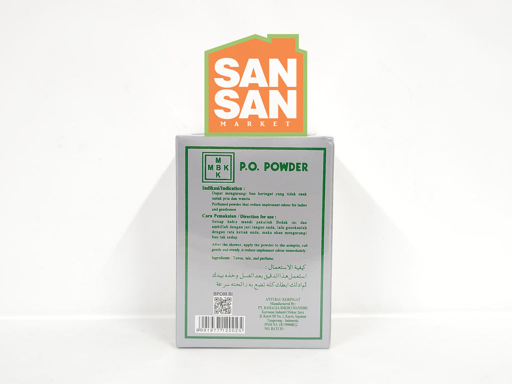 Bedak MBK isi 12 pcs - penghilang bau badan ketiak