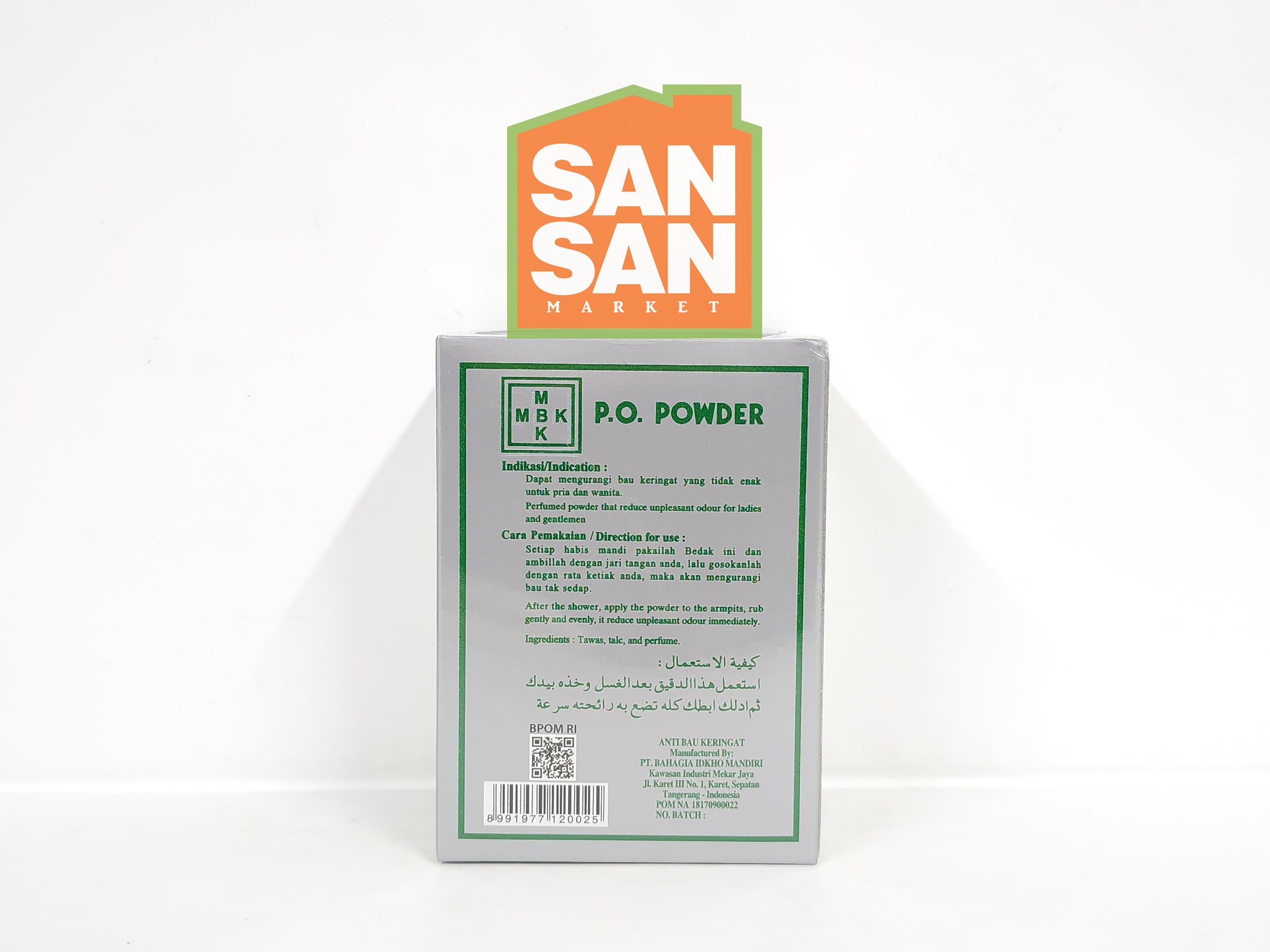 Bedak MBK isi 12 pcs - penghilang bau badan ketiak