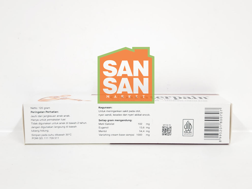 Counterpain Cream 120 Gr - krim cream analgesic pereda nyeri otot sendi