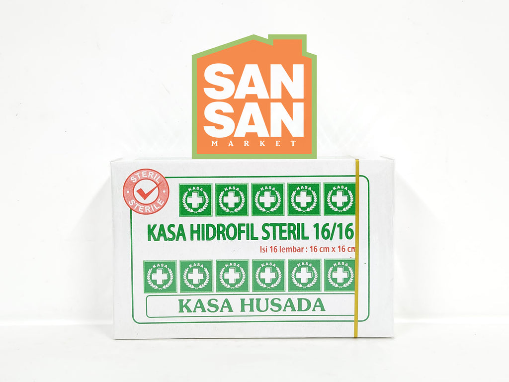 Kasa Husada Hidrofil Steril 16/16 - kasa steril untuk penutup luka