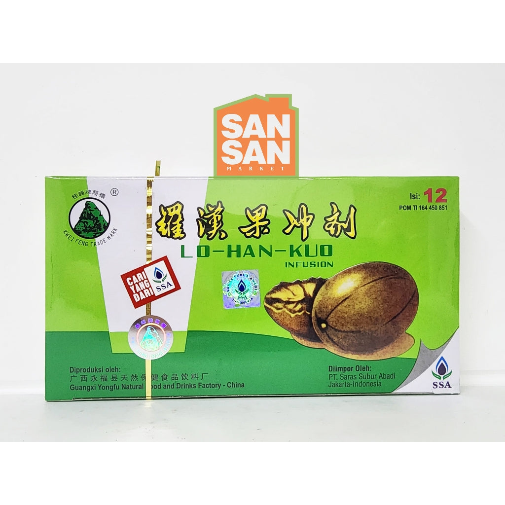 Lohankuo Lo Han Kuo Infusion Isi 12 Pcs - Pereda Panas Dalam Sakit Tenggorokan