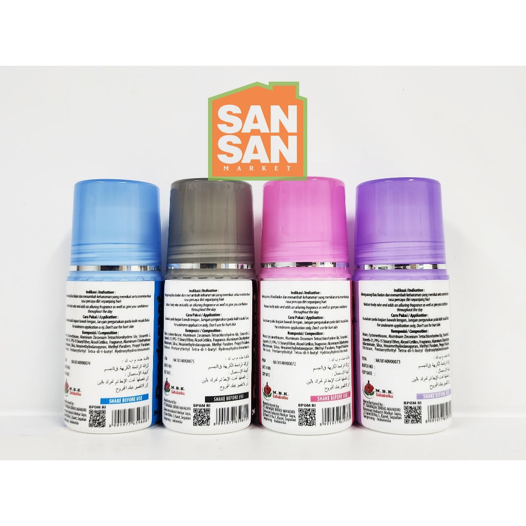 MBK Deodorant Roll On 40 ml - penghilang bau badan ketiak