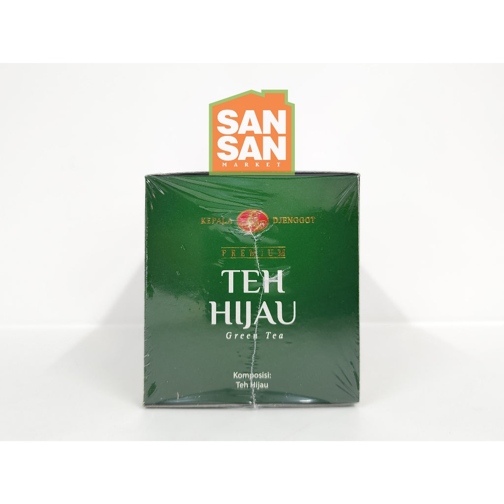 Cap Kepala Djenggot Jenggot Teh Hijau Green Tea Premium isi 25 Teh Diet