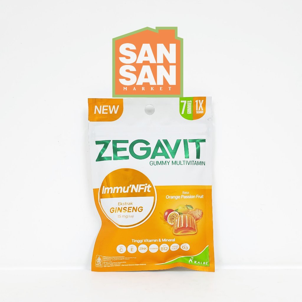 Zegavit Immu'NFit Ginseng Gummy Multivitamin Sachet isi 7