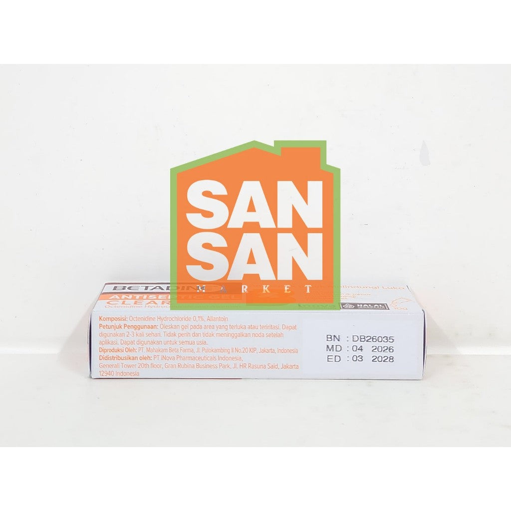 BETADINE Antiseptic Gel Clear 10 gr