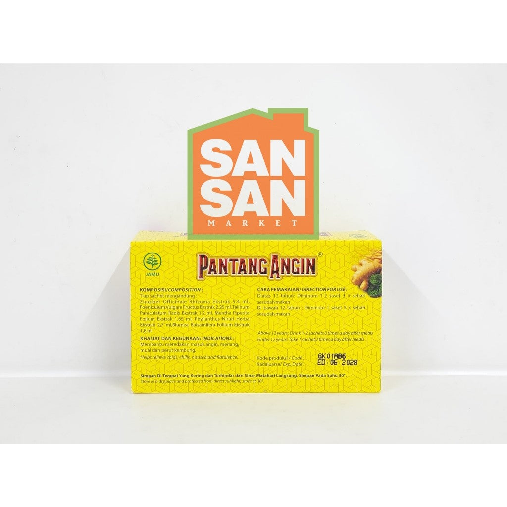 Pantang Angin Box isi 5 sachet - minuman herbal jahe mint