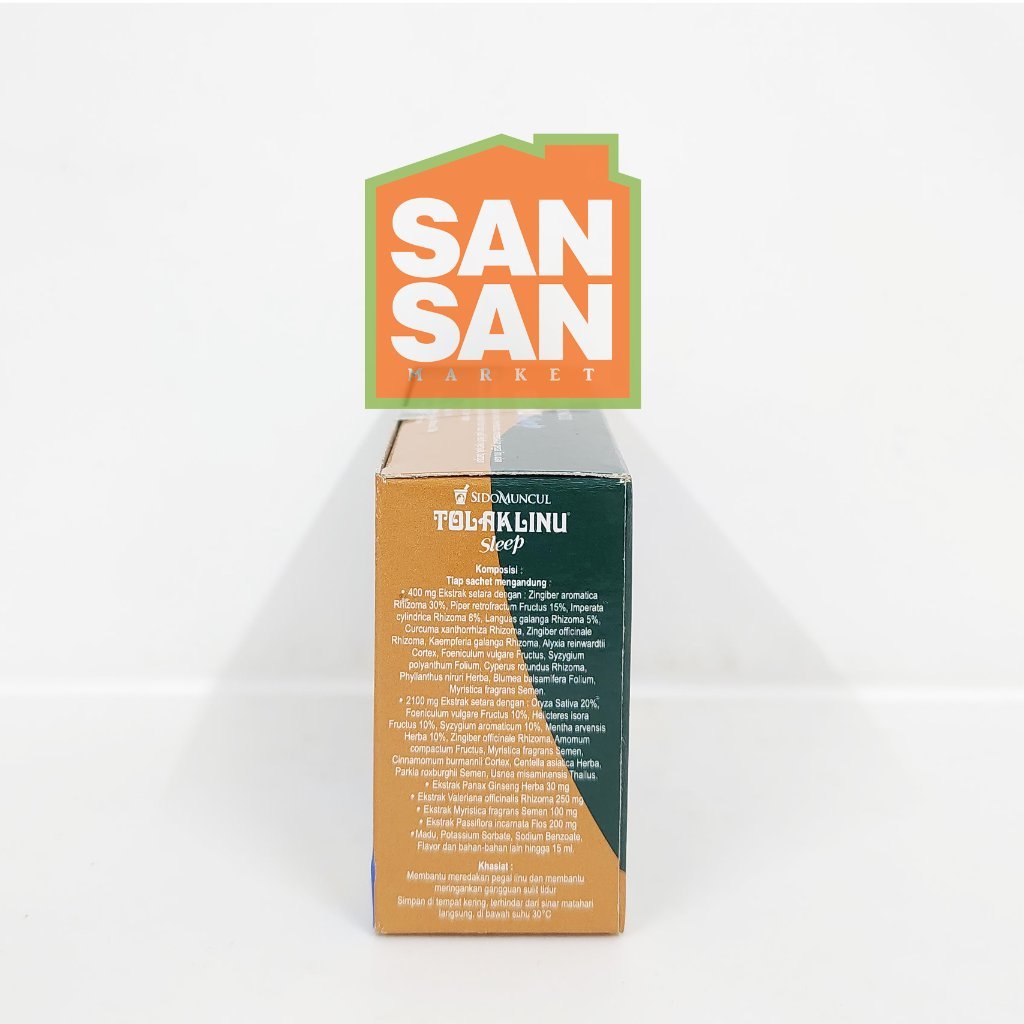 Tolak Linu Sleep Cair Herbal Box Isi 4 Sachet