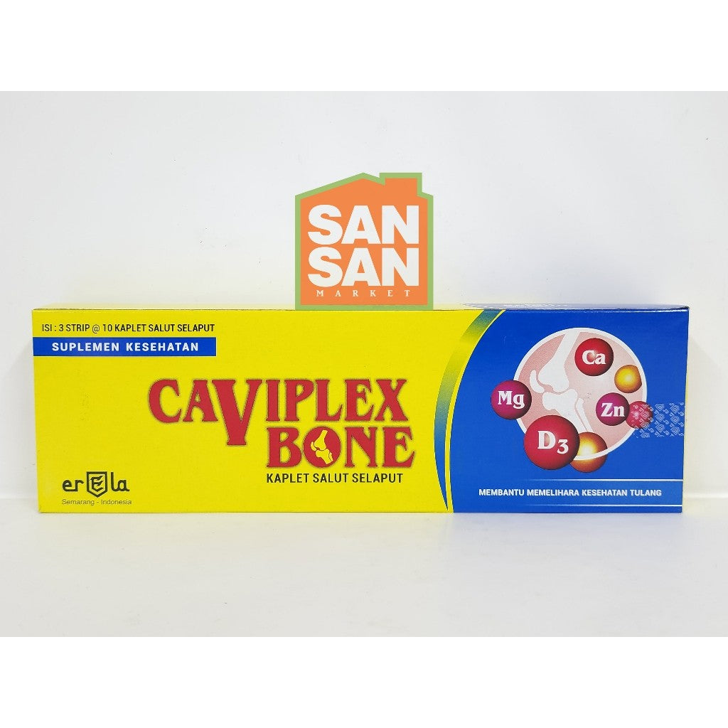 Caviplex Bone Box isi 30 Tablet - suplemen Kesehatan tulang
