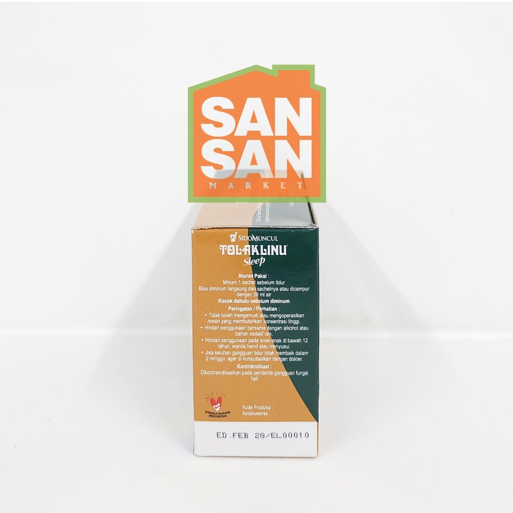 Tolak Linu Sleep Cair Herbal Box Isi 4 Sachet