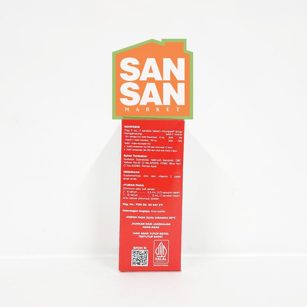 Imunped Sirup 60 ml - suplemen anak dengan vitamin c & zinc