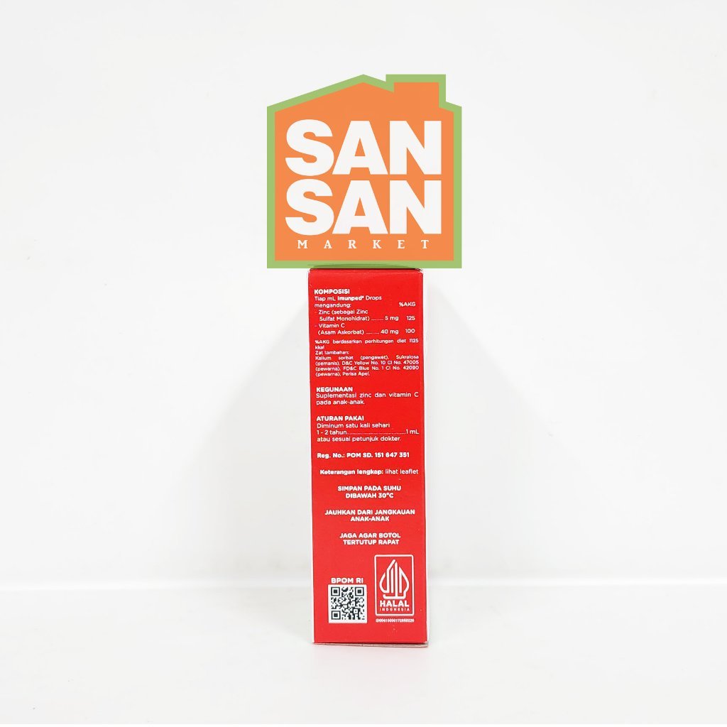 Imunped Drops 15 ml - suplemen anak dengan vitamin c & zinc