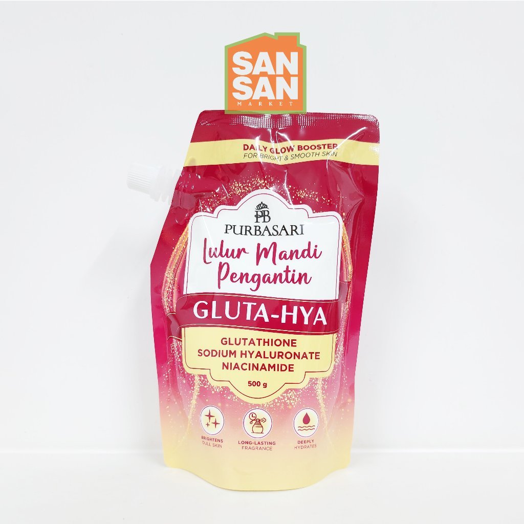 PURBASARI Lulur Mandi Pengantin Glutathione 500 gr - lulur mandi tradisional menenangkan