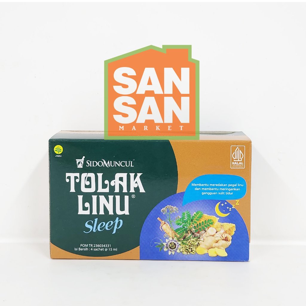 Tolak Linu Sleep Cair Herbal Box Isi 4 Sachet