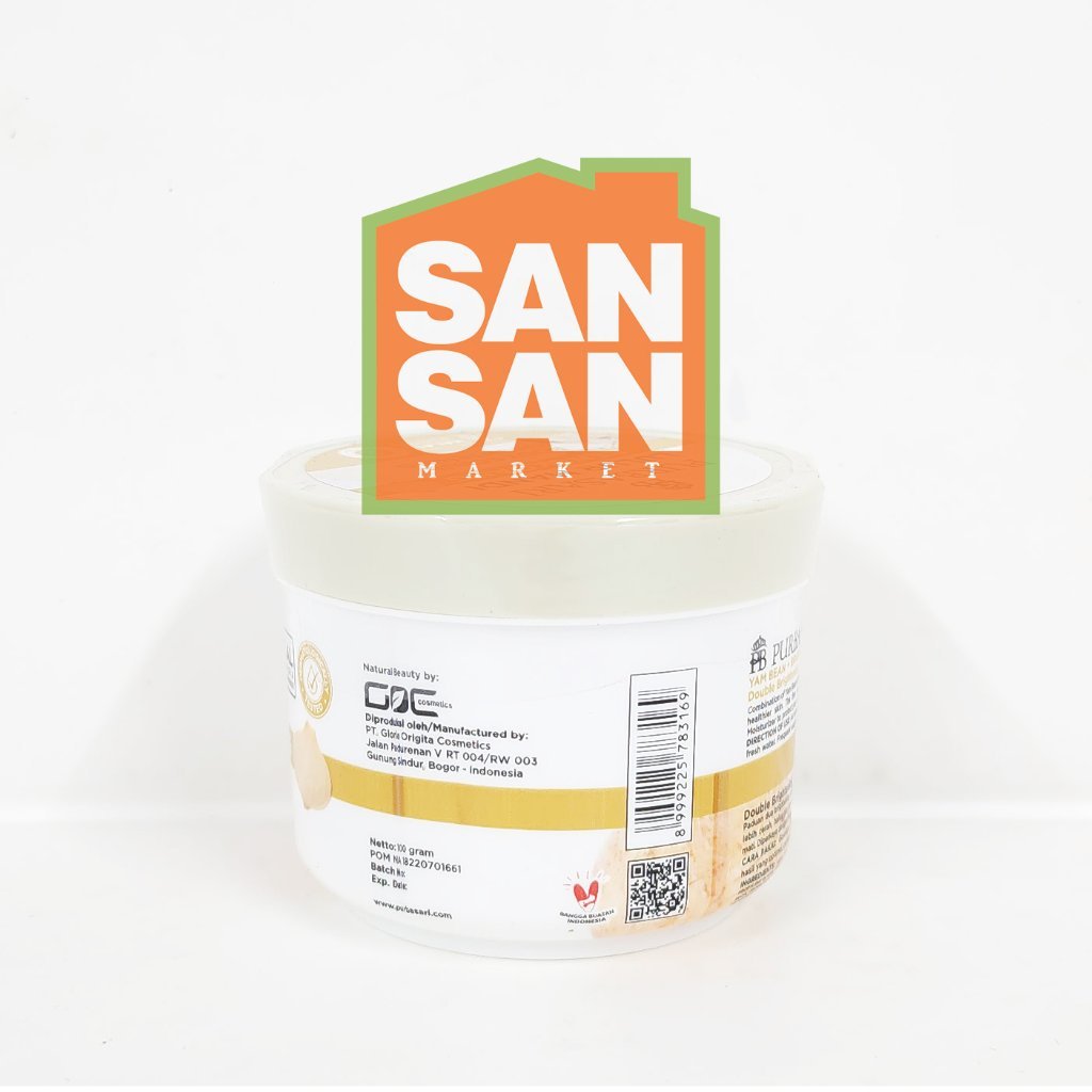 PURBASARI Lulur Mandi Body Scrub Bengkoang Brightening 100 gr