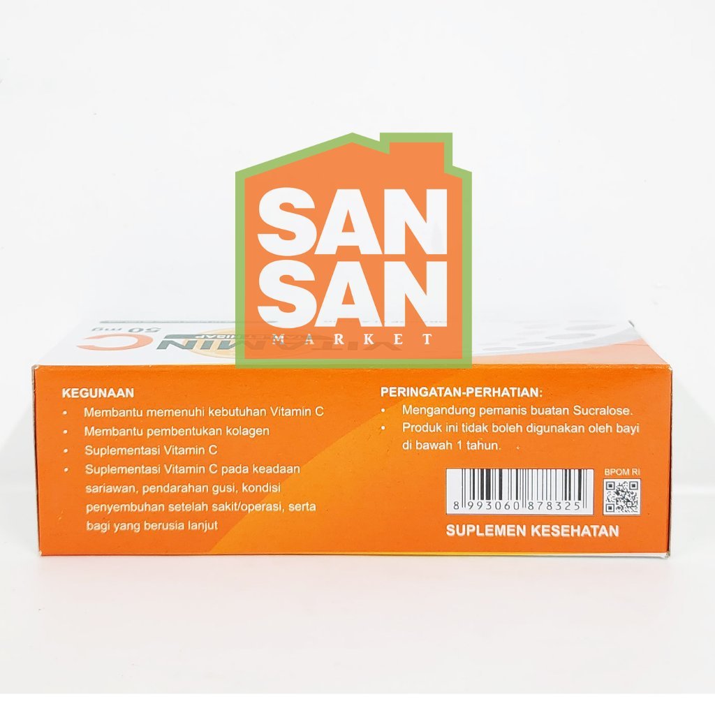 Arto Pharma Tablet Hisap Vitamin C 50 mg Box isi 100