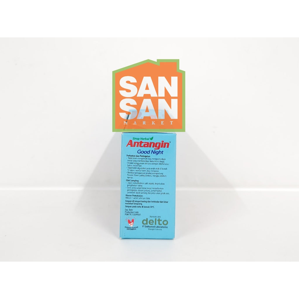 Antangin Good Night Sirup Herbal Box isi 5 sachet - Obat Herbal Memperbaiki Kualitas Tidur Meredakan Masuk Angin