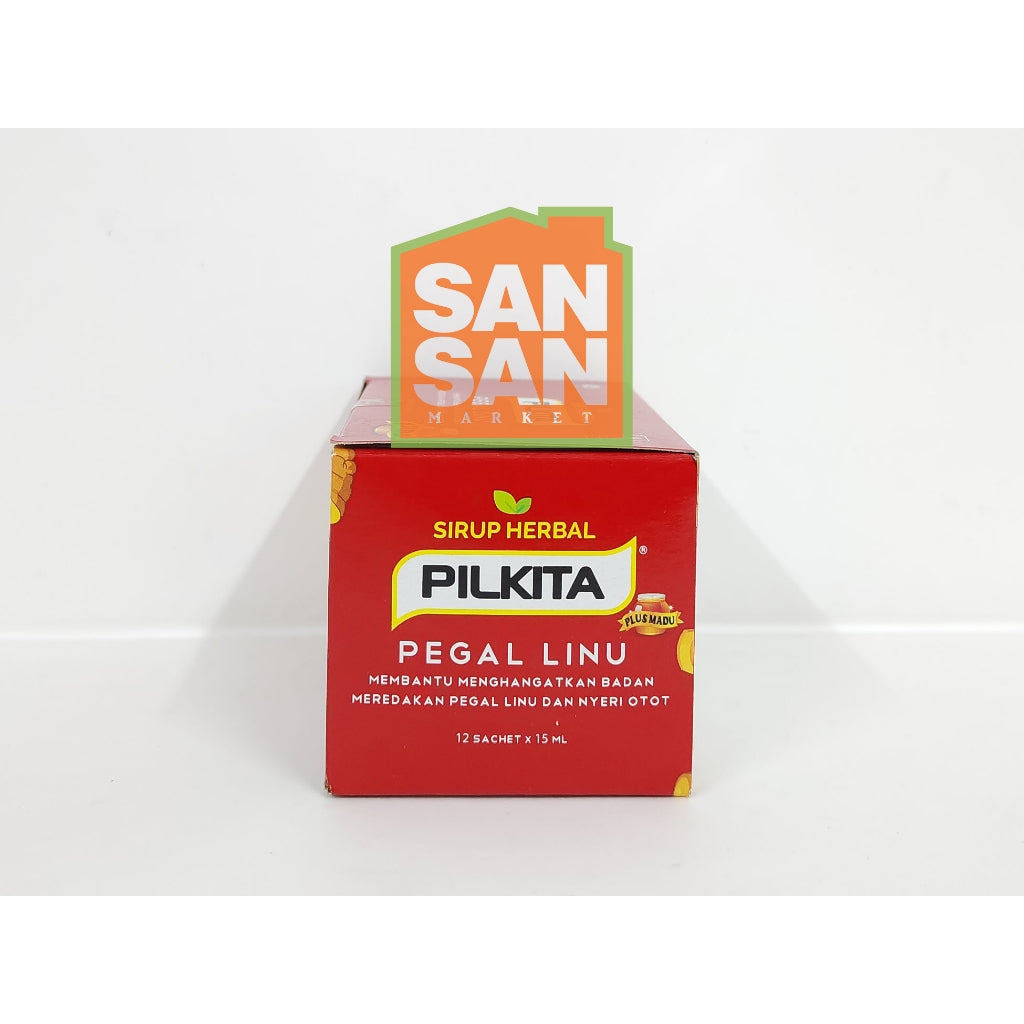 Pilkita Sirup Herbal Pegal Linu Nyeri Otot Box isi 12 Sachet