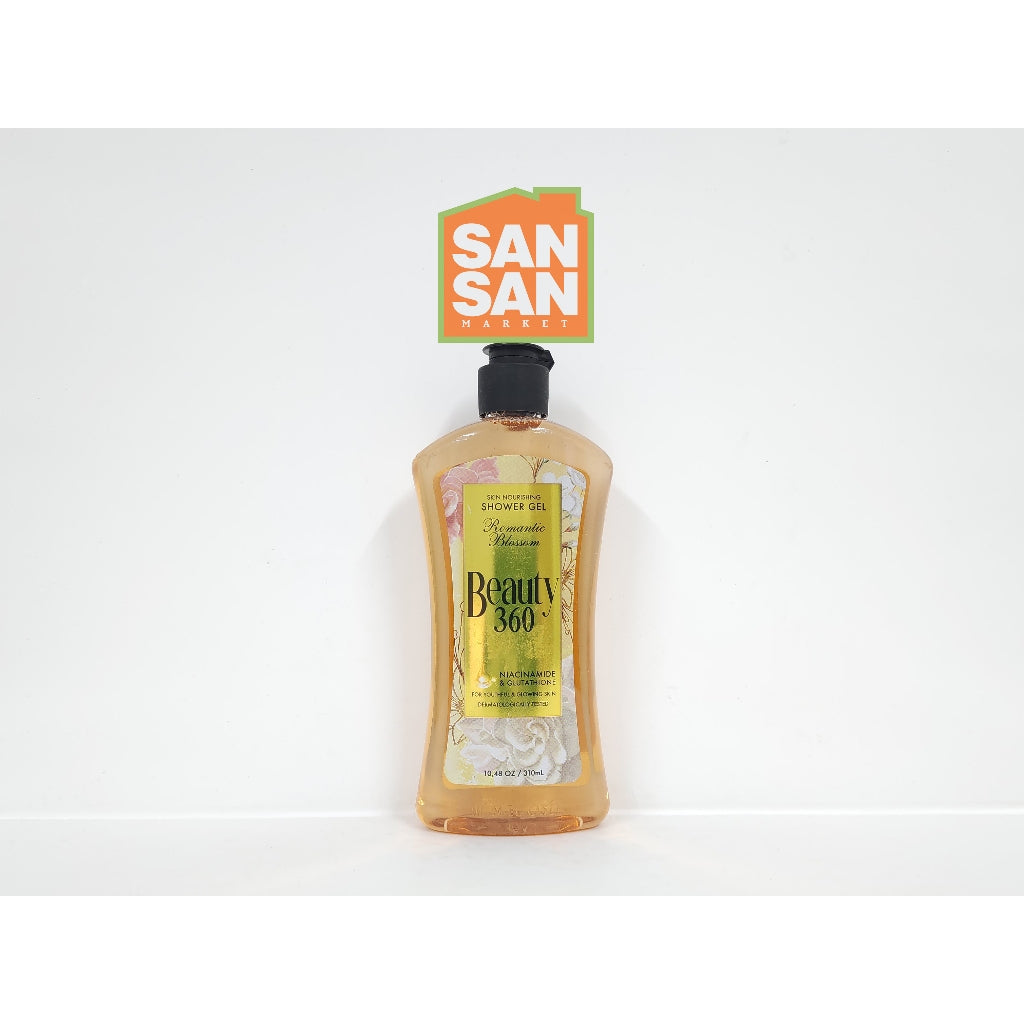 Beauty 360 Shower Gel Romantic Blossom 310 ml - Sabun Cair Mandi Niacinamide Glutathione