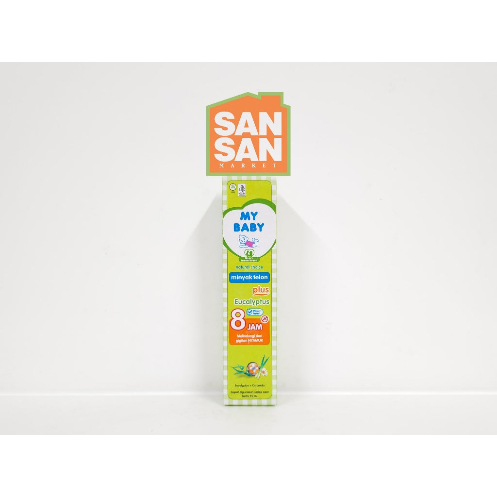 MY BABY Minyak Telon Plus Eucalyptus 90 ml - minyak bayi anti nyamuk 8 jam
