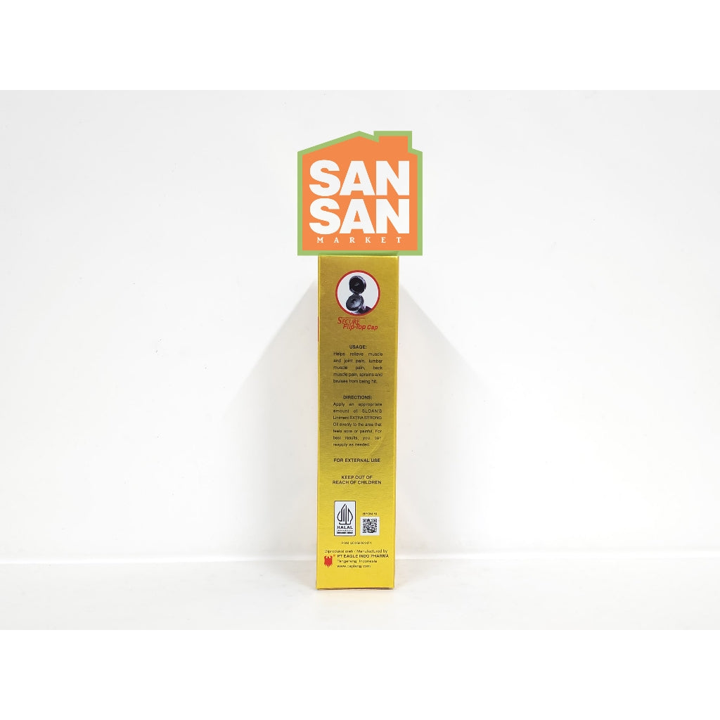 Cap Lang SLOAN'S Liniment Extra Strong Minyak Gosok 60 ml