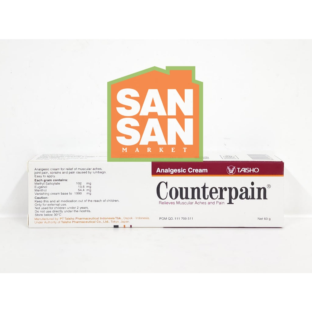 Counterpain Cream 60 Gr - krim cream analgesic pereda nyeri otot sendi