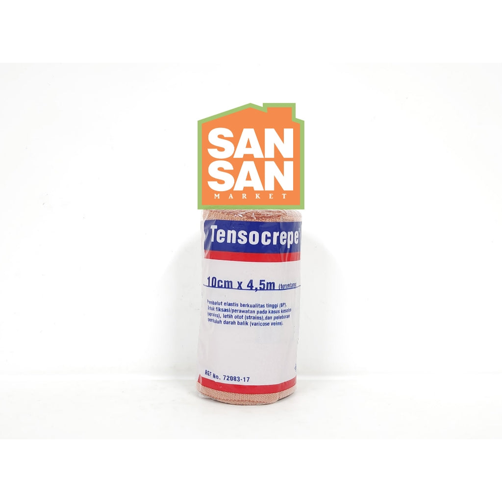 Tensocrepe Perban Elastis Rol 4" 10 cm x 4,5 m - perban elastis kain cedera keseleo fraktur patah tulang