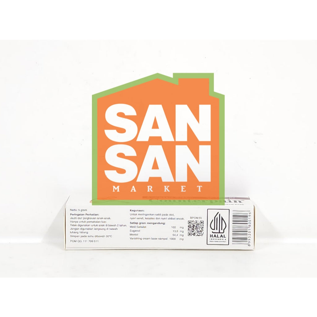 Counterpain Cream 5 Gr - krim cream analgesic pereda nyeri otot sendi