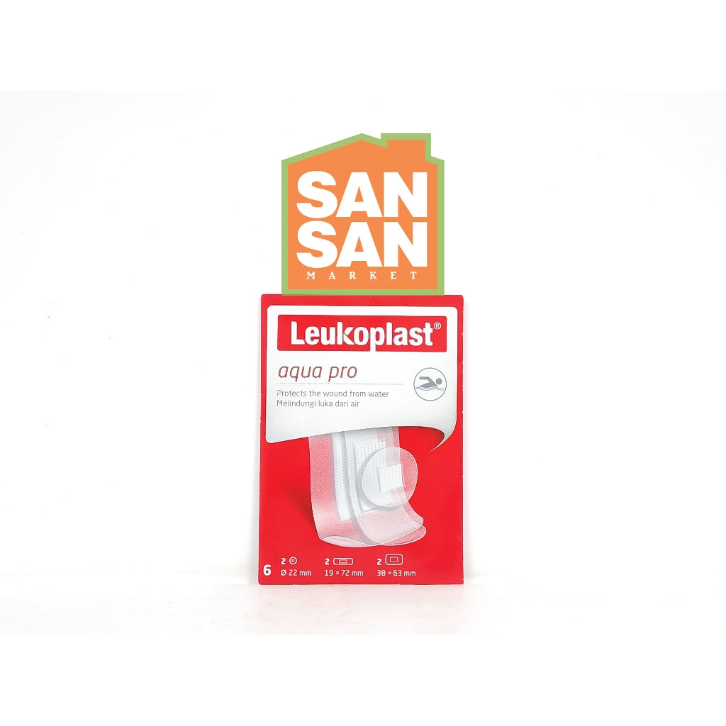 Leukoplast Aqua Pro isi 6 mix - Plaster luka lentur dan tahan air