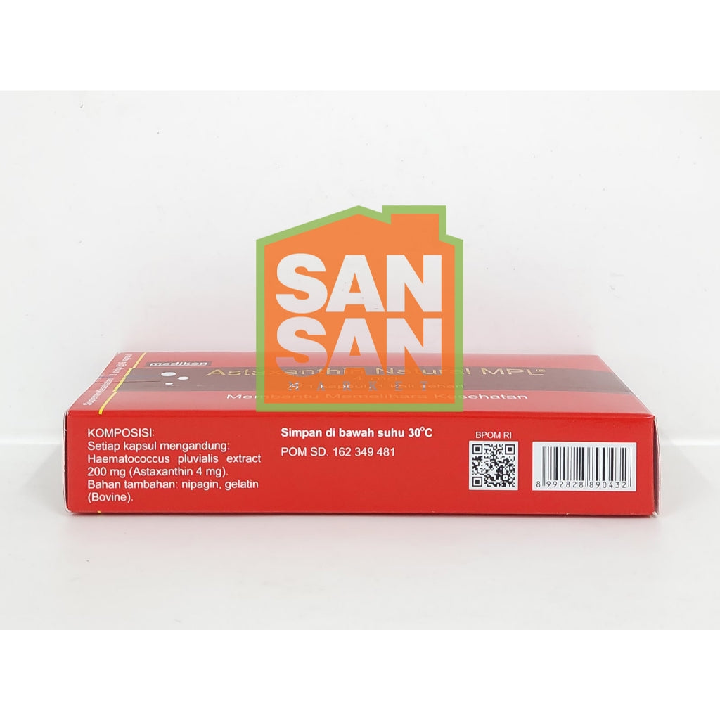 Medikon Astaxanthin Natural MPL 4 mg Box isi 18 Kapsul