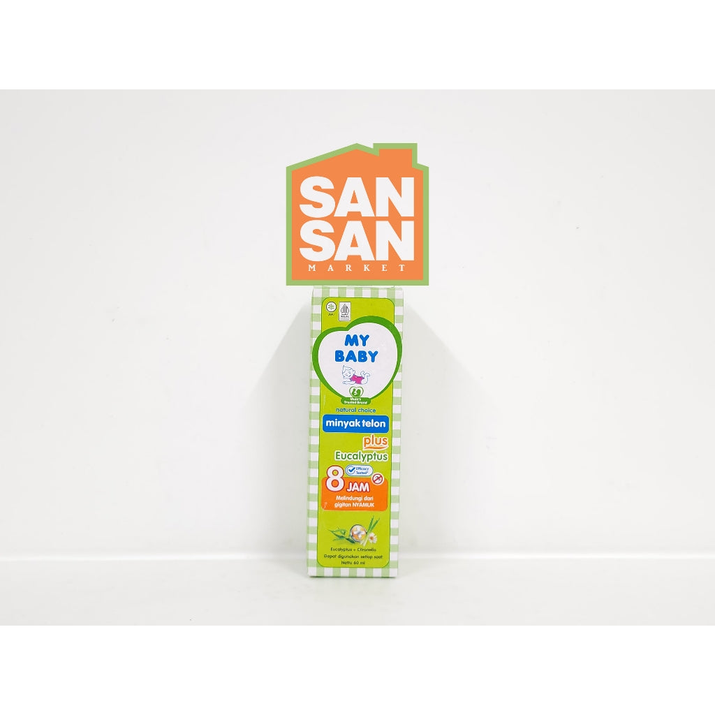 MY BABY Minyak Telon Plus Eucalyptus 60 ml - minyak bayi anti nyamuk 8 jam