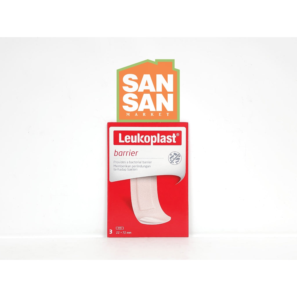 Leukoplast Barrier isi 3 - Plaster luka anti bakteri dan tahan air