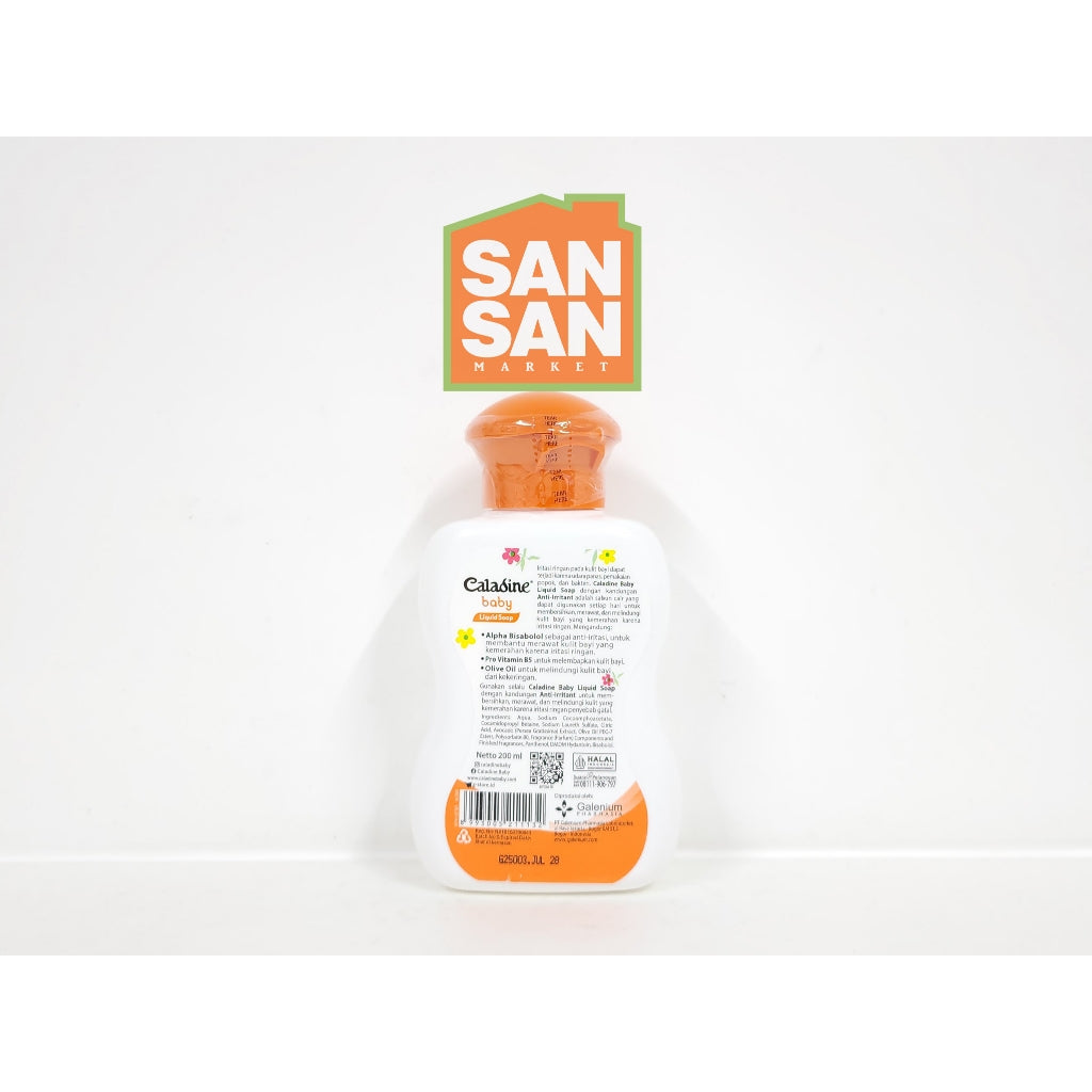 Caladine Baby Liquid Soap Botol 200 ml - Sabun Bayi