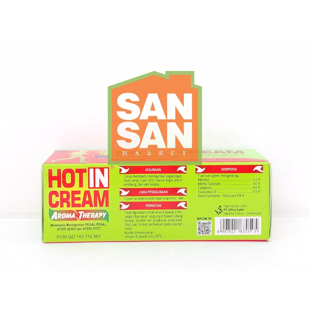 HOTIN CREAM Aromaterapi Tube 60 gr