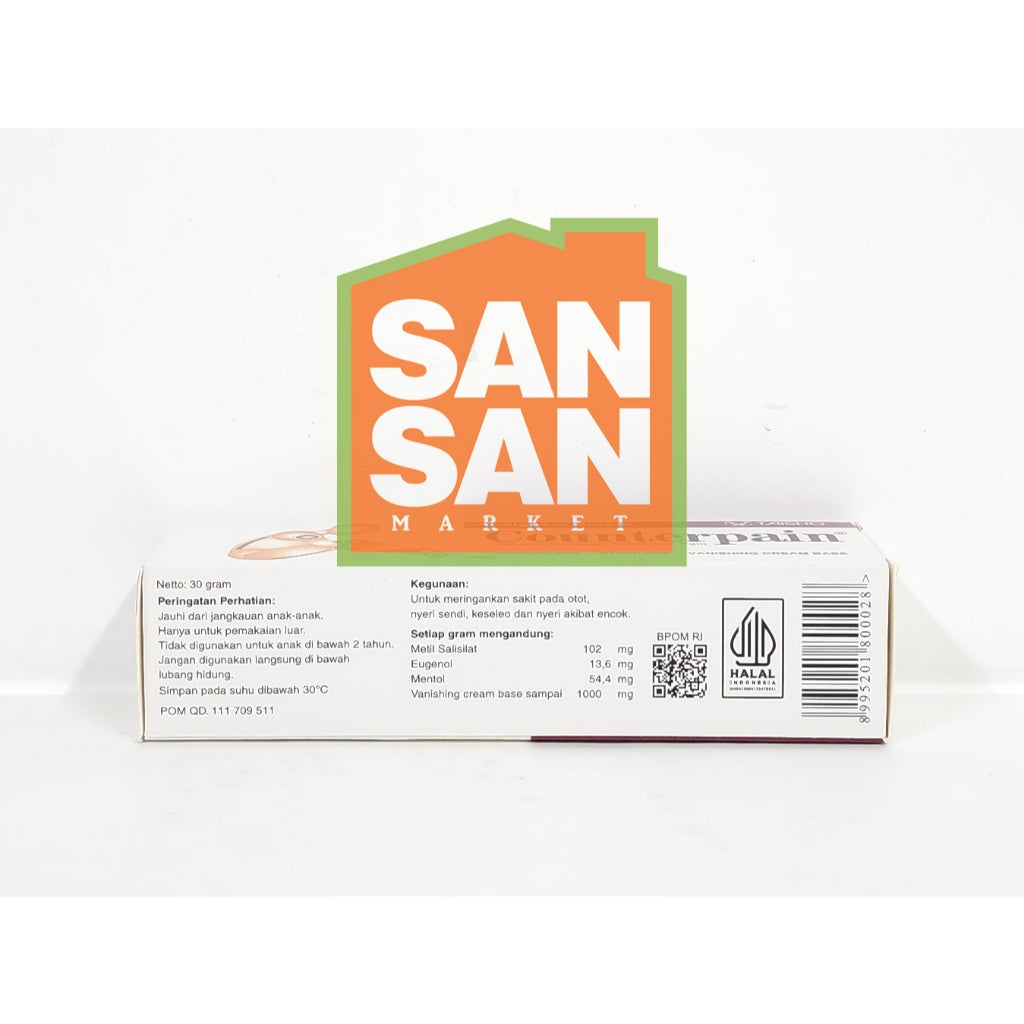 Counterpain Cream 30 Gr - krim cream analgesic pereda nyeri otot sendi
