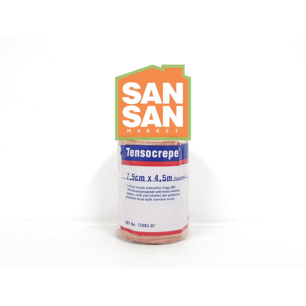Tensocrepe Perban Elastis Rol 3" 7,5 cm x 4,5 m - perban elastis kain cedera keseleo fraktur patah tulang