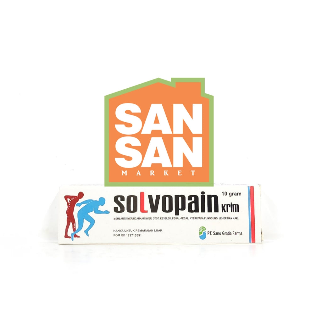 Solvopain Krim 10 gr - krim pereda nyeri otot keseleo & pegal