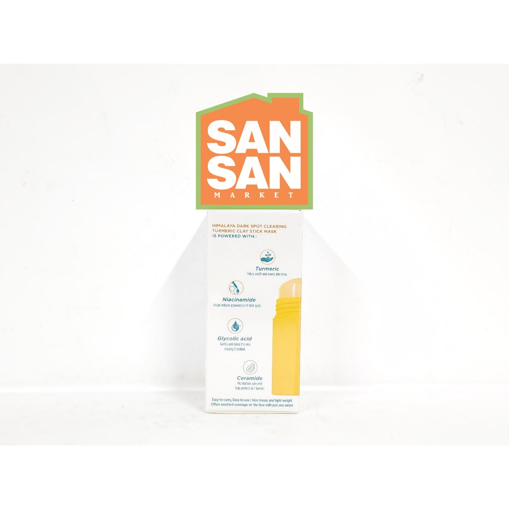 Himalaya Dark Spot Clearing Turmeric Clay Stick Mask 30 gr - masker wajah praktis untuk jerawat