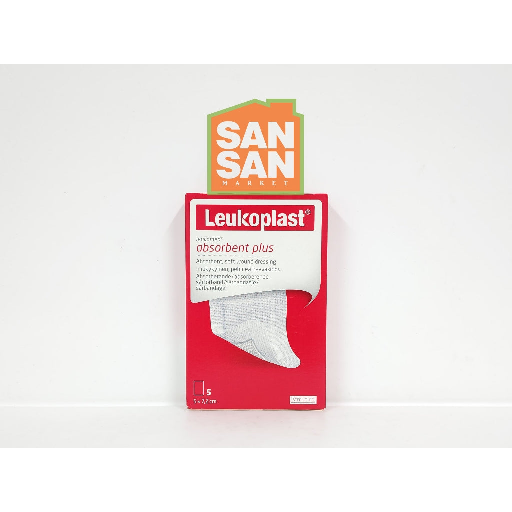 Leukoplast Leukomed Absorbent Plus 5 cm x 7,2 cm Box isi 5