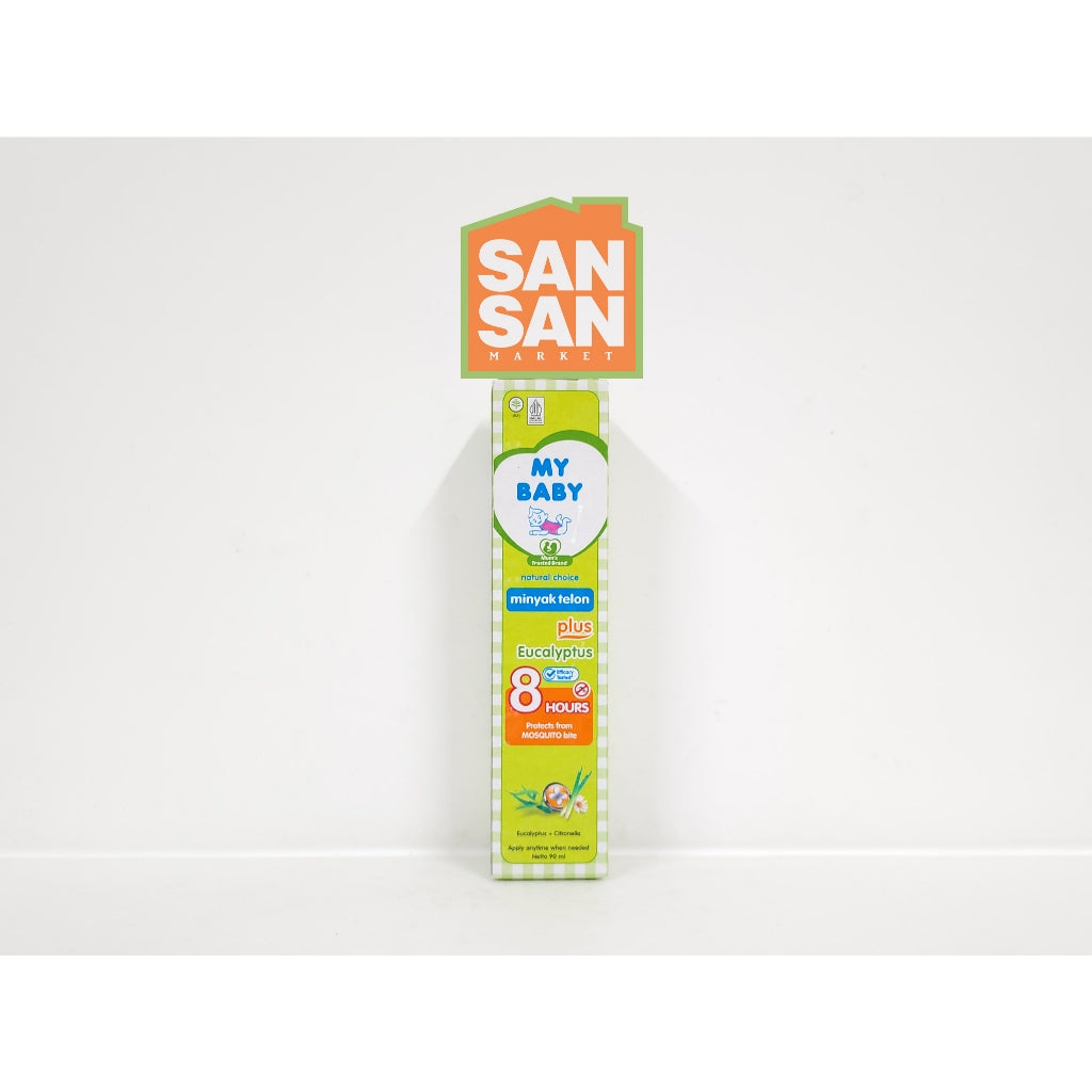 MY BABY Minyak Telon Plus Eucalyptus 90 ml - minyak bayi anti nyamuk 8 jam