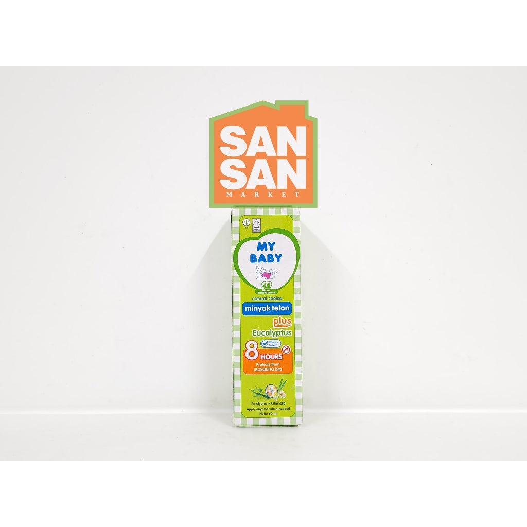 MY BABY Minyak Telon Plus Eucalyptus 60 ml - minyak bayi anti nyamuk 8 jam