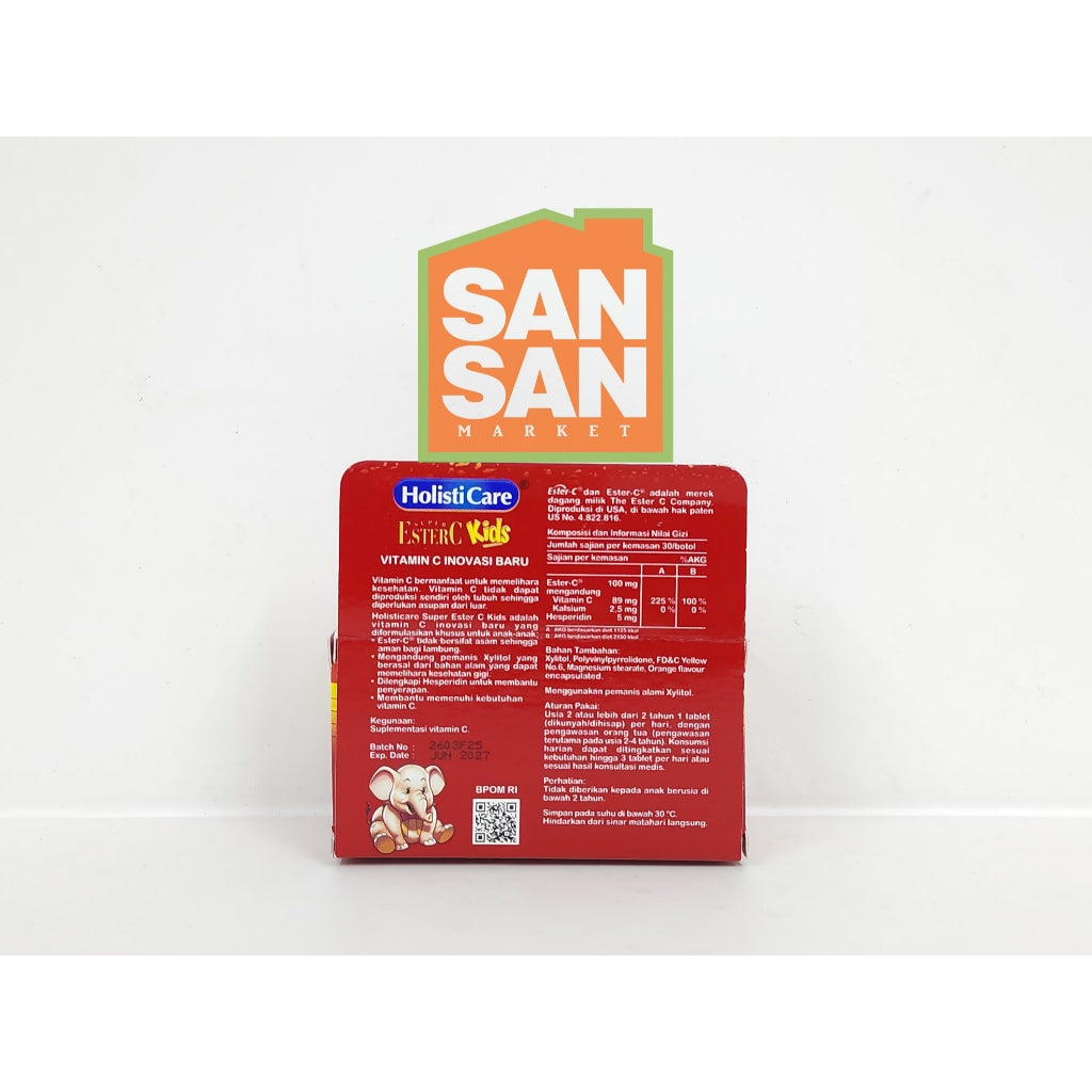 Holisticare Ester-C Kids Isi 30 Tablet Hisap - vitamin c anak
