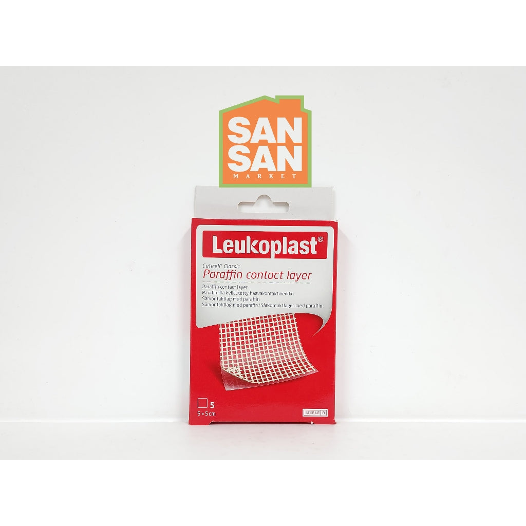 Leukoplast Cuticell Classic Paraffin Contact Layer 5 cm x 5 cm Box isi 5 - balutan luka Untuk melembabkan luka