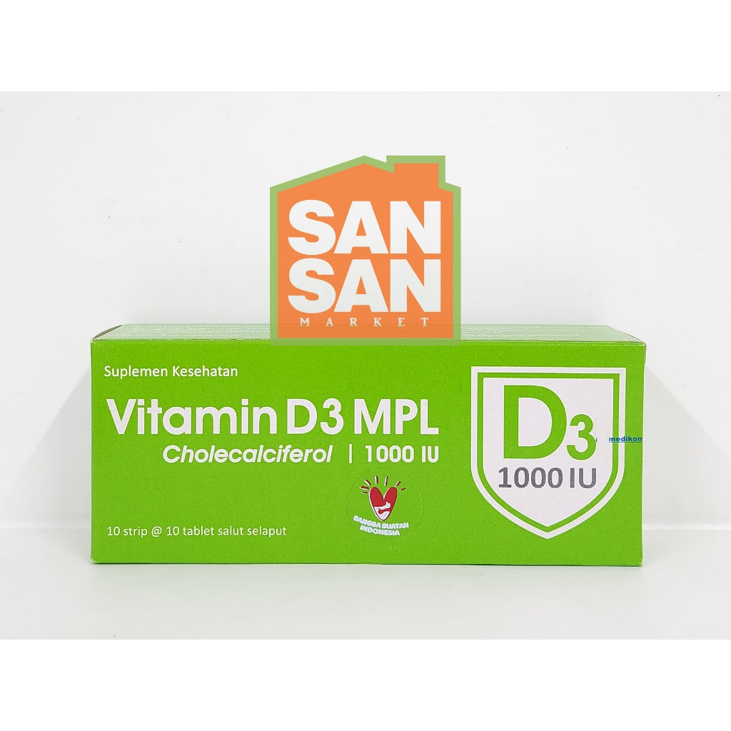 Medikon Vitamin D3 MPL 1000 IU Box isi 100 tablet